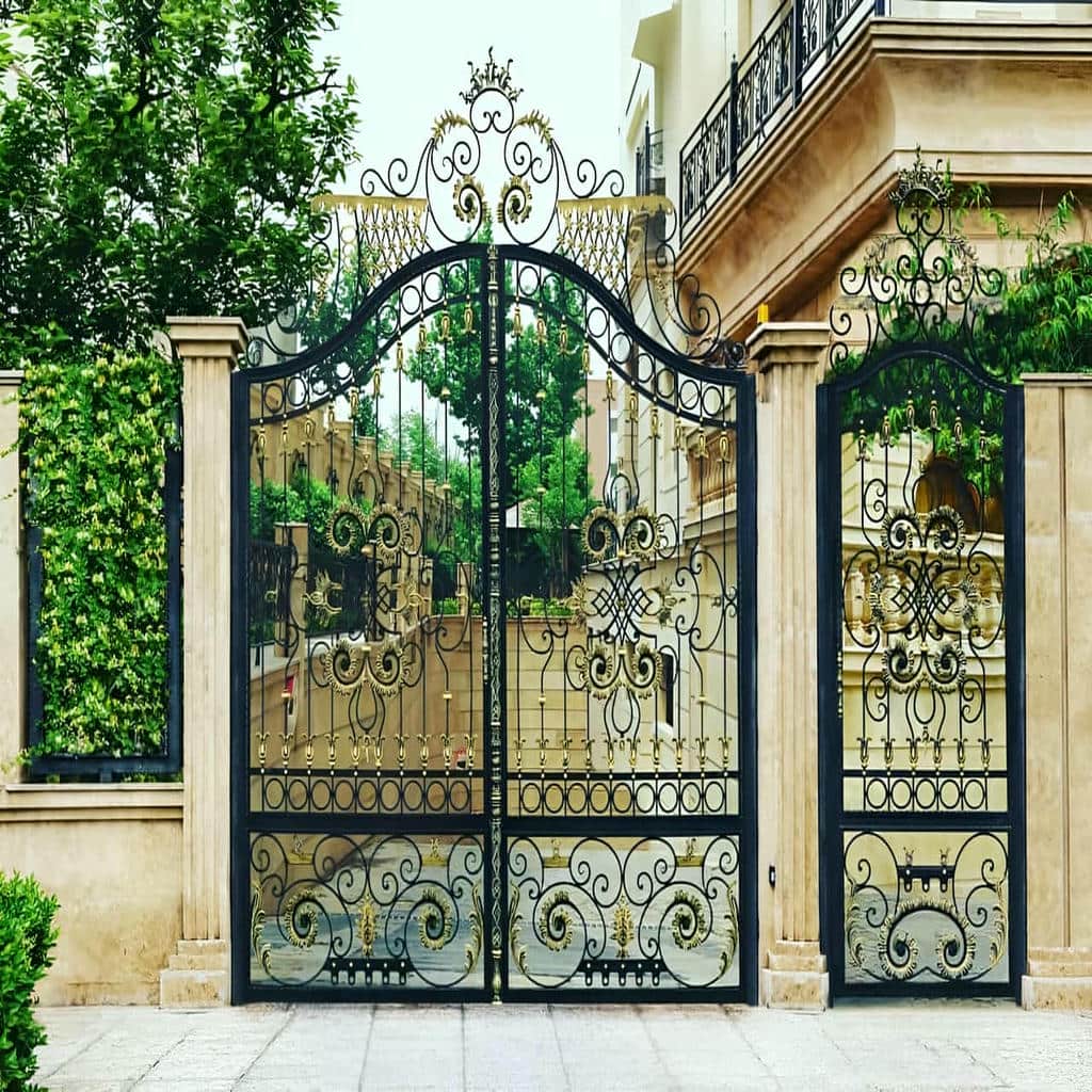 8 مدل درب باغی ویلایی فرفورژه