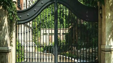 12 مدل درب ویلا مدرن نمای سنگی