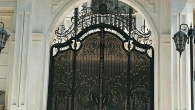 7 طرح درب پارکینگ عریض ماشین رو