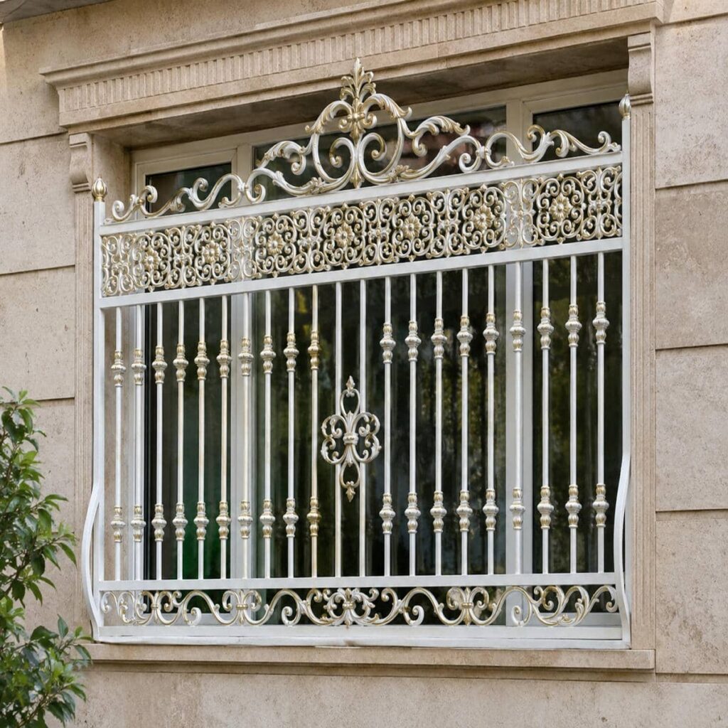 مشاوره انتخاب حفاظ پنجره قوسی کتیبه دار