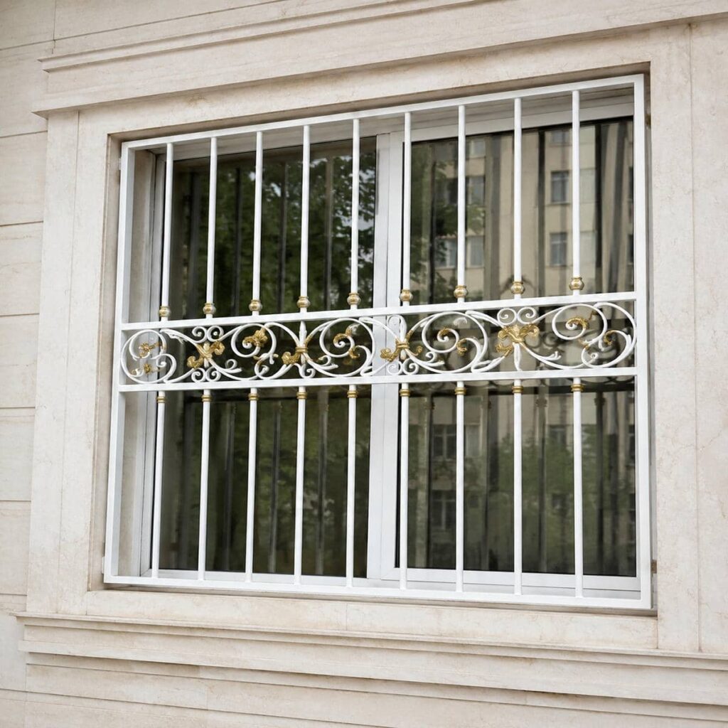 فروش حفاظ پنجره آپارتمان طبقات پایین قاب دوبل