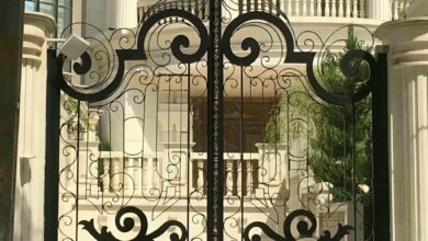 14 مدل درب پارکینگ سنگین شاسی دوبل