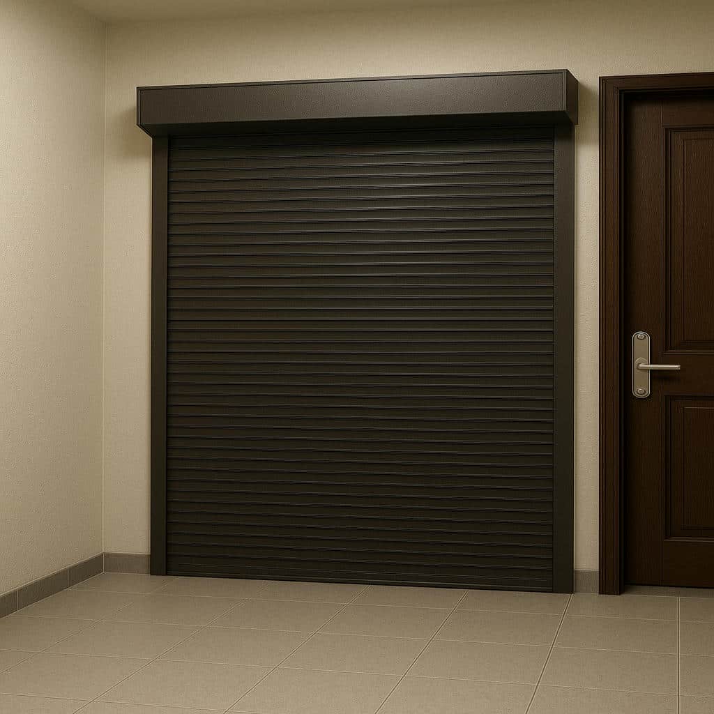 درب کرکره ای با تیغه آلومینیومی درب کرکره ای با تیغه آلومینیومی