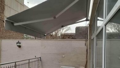 سایبان برقی با پوشش کم صدا برای فضای مسکونی