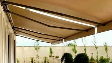 سایبان مغازه با ابعاد مناسب ورودی فروشگاه