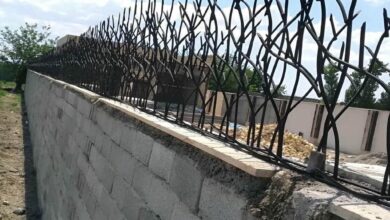 حفاظ ضد سرقت دیوار با جوشکاری تمیز