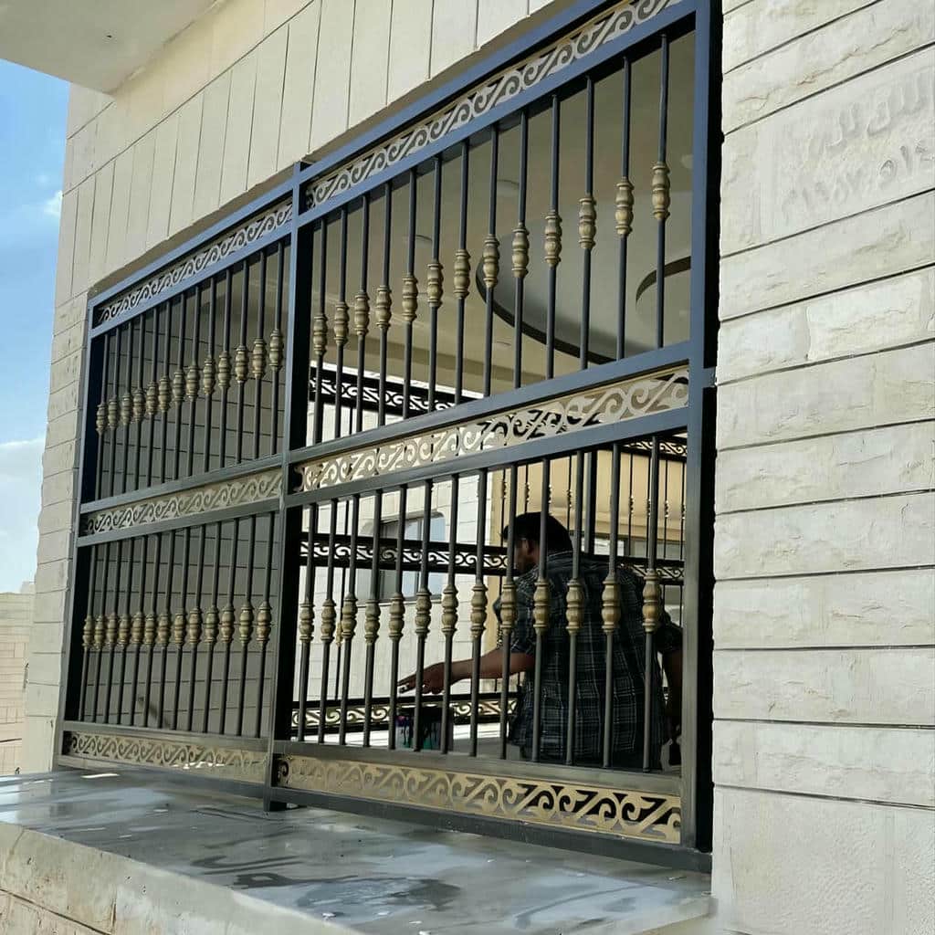 نرده پنجره فرفورژه سفارشی