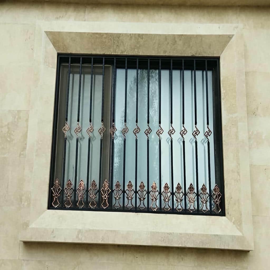 حفاظ پنجره آهنی مناسب دهانه بزرگ