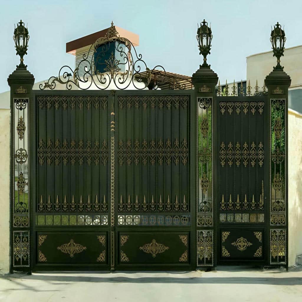 درب ویلا فلزی با ابعاد سفارشی