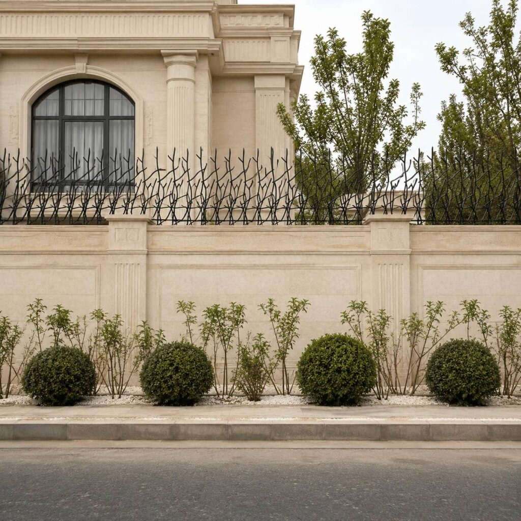 حفاظ دیوار حیاط مدل لیلیوم