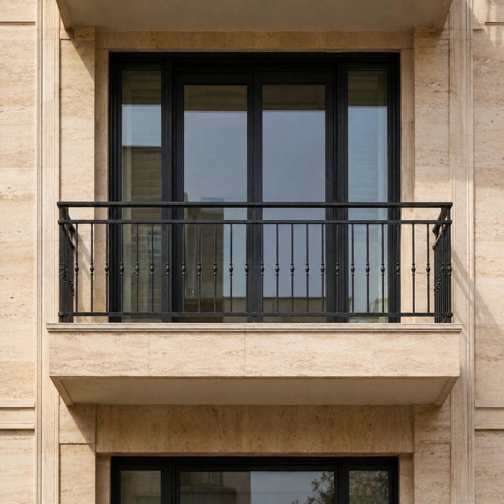 هندریل راه پله با ابعاد دقیق مسیر