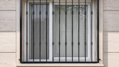 حفاظ پنجره طبقه همکف با ابعاد سفارشی