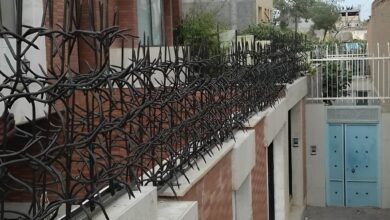 حفاظ آبشاری سفارشی با طراحی فلزی پروژه لوکس