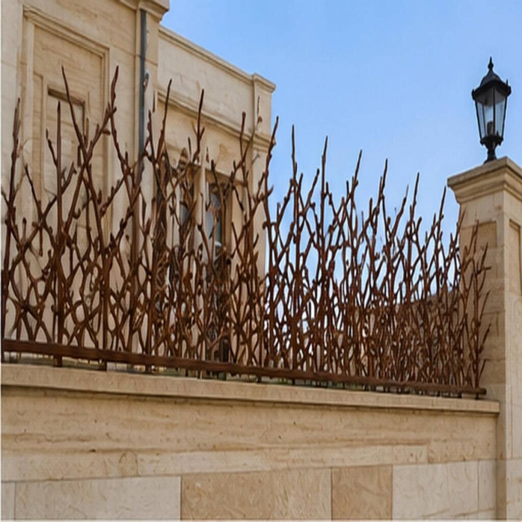 نمونه اتصال نرده فلزی پیش از سفارش