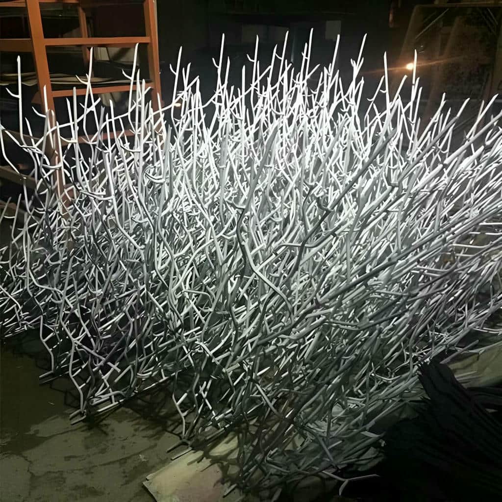 نمونه نرده سفید با رنگ یکدست استان زنجان