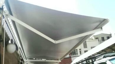 سایبان برقی کرم روی تراس آفتابگیر استان کرمان