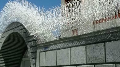 نمونه حفاظ دیوار شاخ گوزنی ورودی در استان فارس